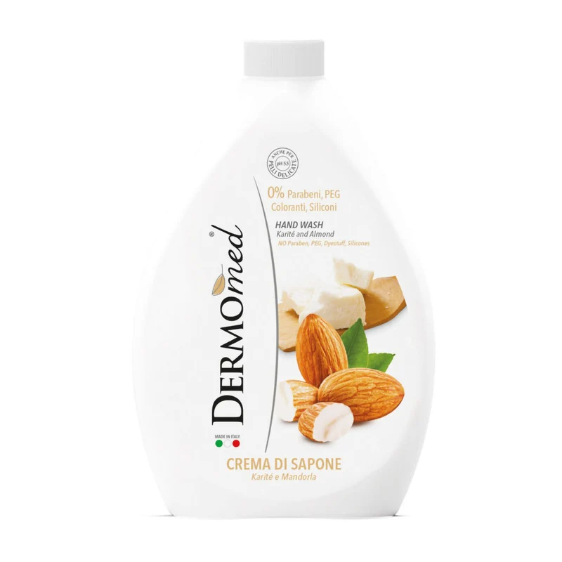 Dermaline Sapone Base 500ml Mandorla&karite – Cartone 12 pz