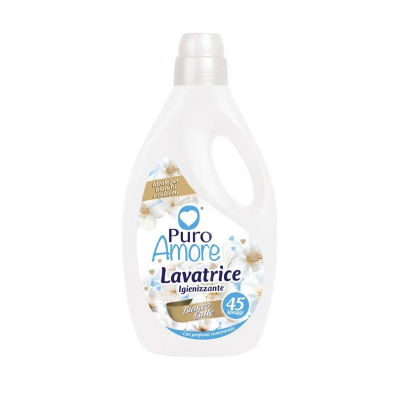 Puro Amore Detersivo Bucato Liquido 45 Lavaggi — Detersivo per Lavatrice · Cartone da 6 confezioni