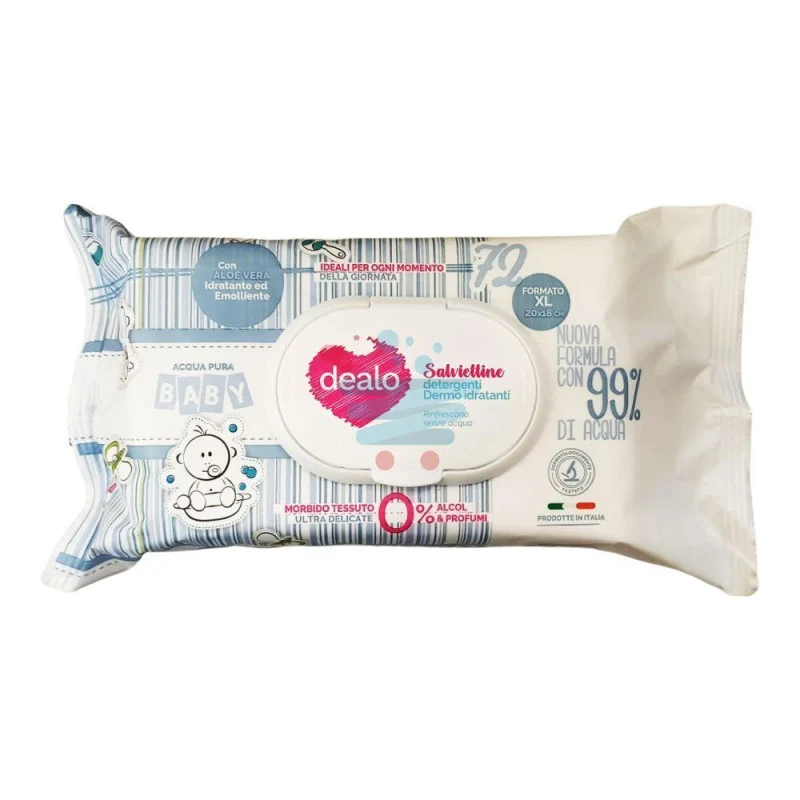 Dealo Salviette Baby 72 pz XL — Salviette Detergenti · Vendita all'ingrosso a cartone