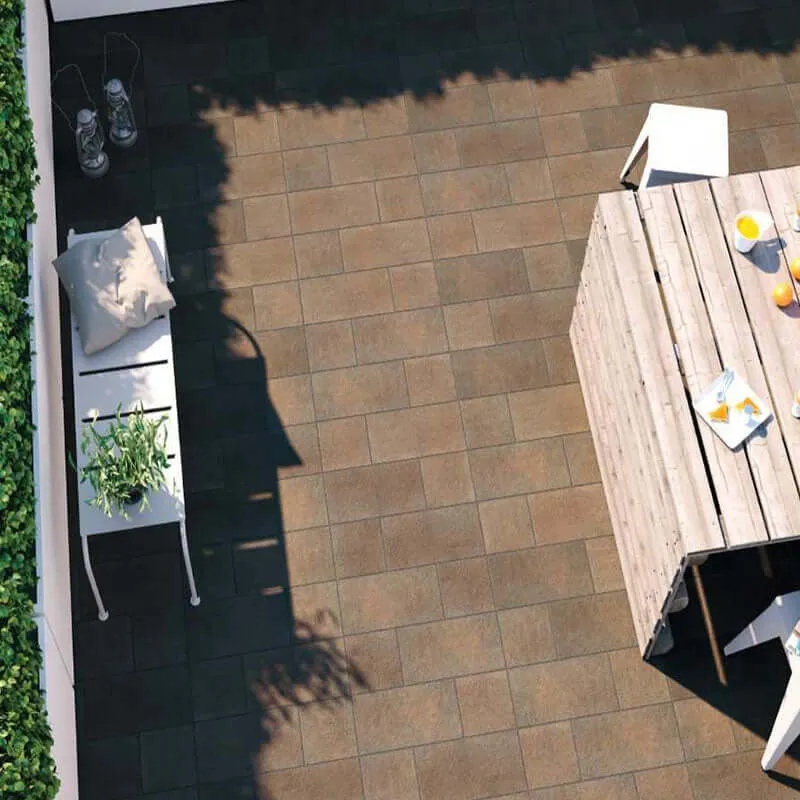 Gres Porcellanato Effetto Pietra Grip 20.1x20.1 Real Stone Copper - Herberia