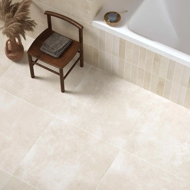 Gres Porcellanato Effetto Cemento 30x60 Roma Beige - Herberia