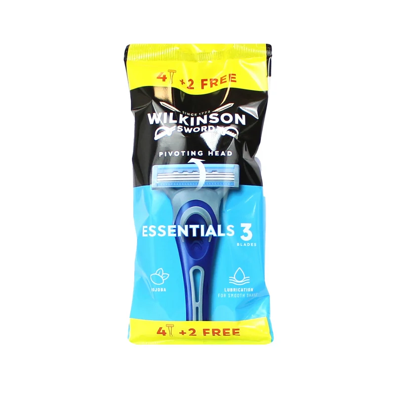 Wilkinson Rasoio Extra3 Essent Norm pz 4+2 – Cartone 10 pz