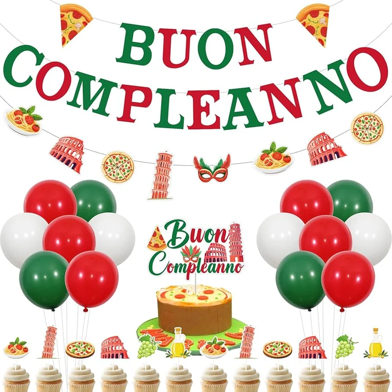 Dealo Party Palloni Buon Compleanno pz 10 – Cartone 24 pz