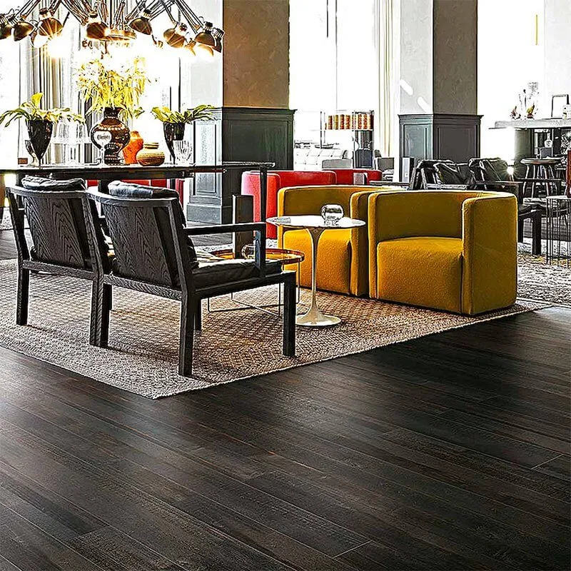 Gres Porcellanato Effetto Legno Rettificato Naturale 20x120 9mm Decò wood Black I classici - Florim