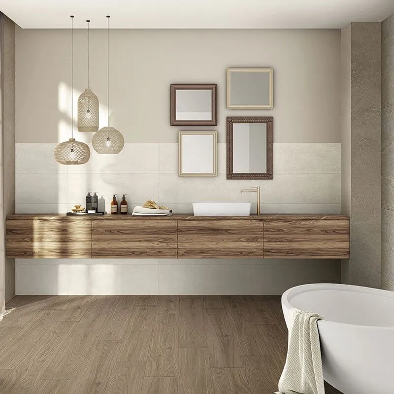 Gres Porcellanato Effetto Cemento 80x80 Cement Ivory Absolute - Seconda Scelta - Ceramiche Mariner spa