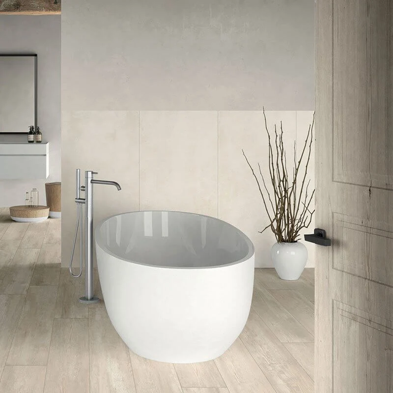 Gres Porcellanato Effetto Cemento 80x80 Cement Ivory Absolute - Ceramiche Mariner spa