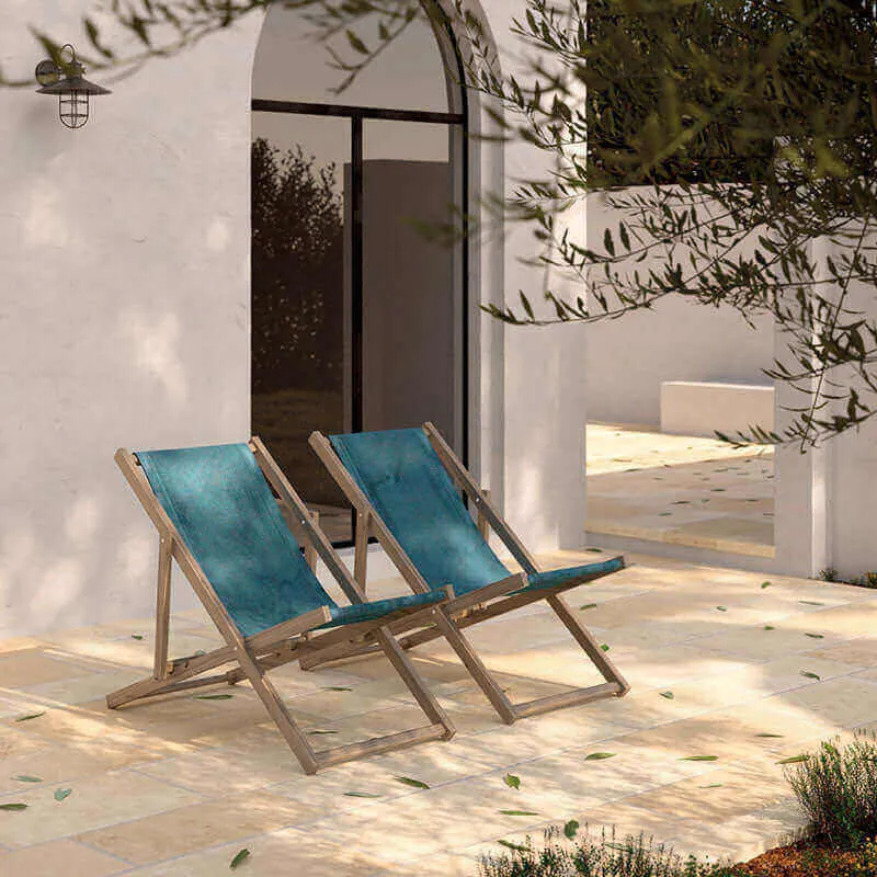 Gres Porcellanato Effetto Pietra Grip 30x60 Ambra Trani - Herberia