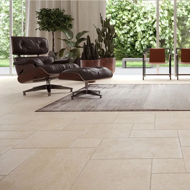 Gres Porcellanato Effetto Pietra Grip Multiformato Sabbia Pietra Leccese - Herberia