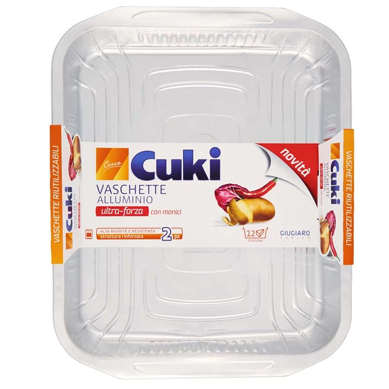 Cuki Vaschette Alluminio — Stampi per Cottura e Conservazione · Vendita all'ingrosso a cartone
