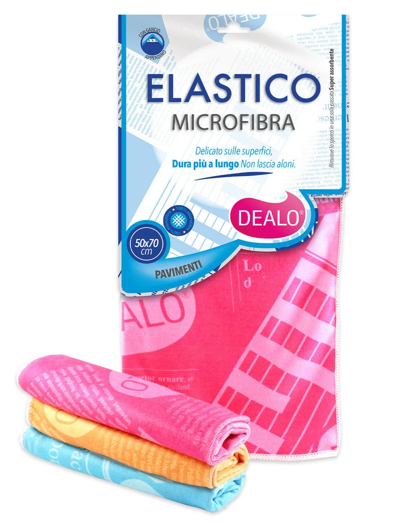 Dealo Panno Microfibra 50x70 — Accessorio per la Pulizia · Cartone da 24 pezzi