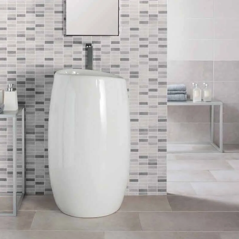Gres Porcellanato Effetto Cemento 20x50 Light - Daytona