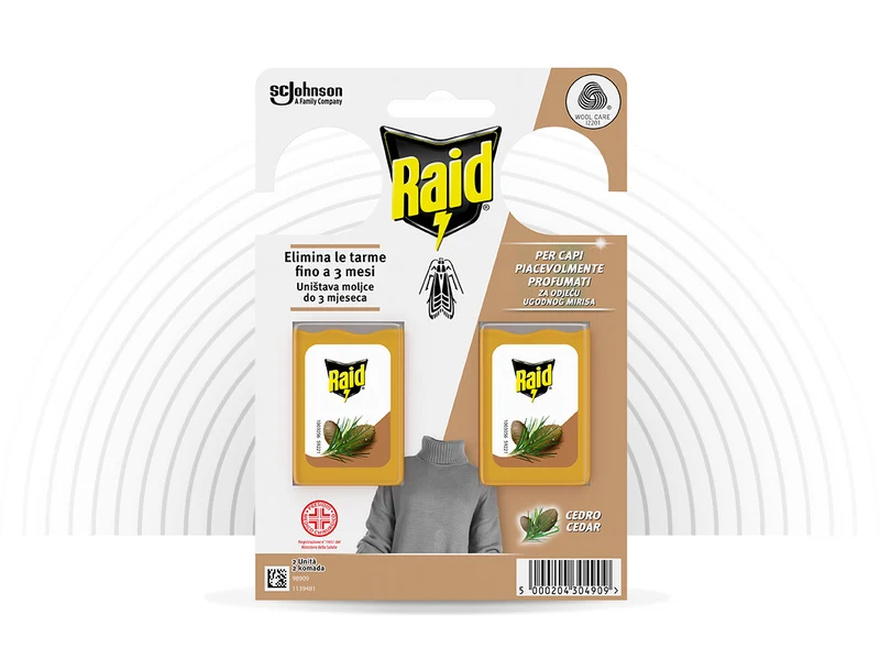 Raid Tarme Gel 2 Pezzi — Antitarme per Armadio · Vendita all'ingrosso a cartone