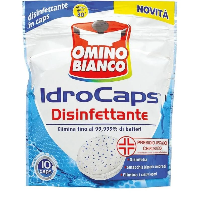 Omino Bianco B Idrocaps Igienizzante pz 10 – Cartone 12 pz