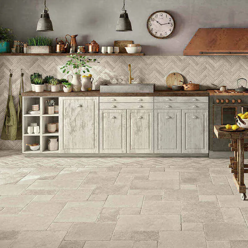 Gres Porcellanato Effetto Pietra 20x20 Grigio Pietra di Ostuni - Cerdomus