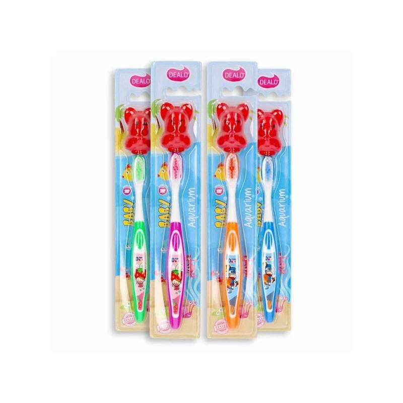 Dealo Spazzolino Baby Aquarium+coprisetola – Cartone 12 pz