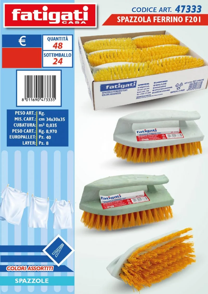 Fatigati Spazzola Ferrino 1000 Usi Colorata – Cartone 48 pz