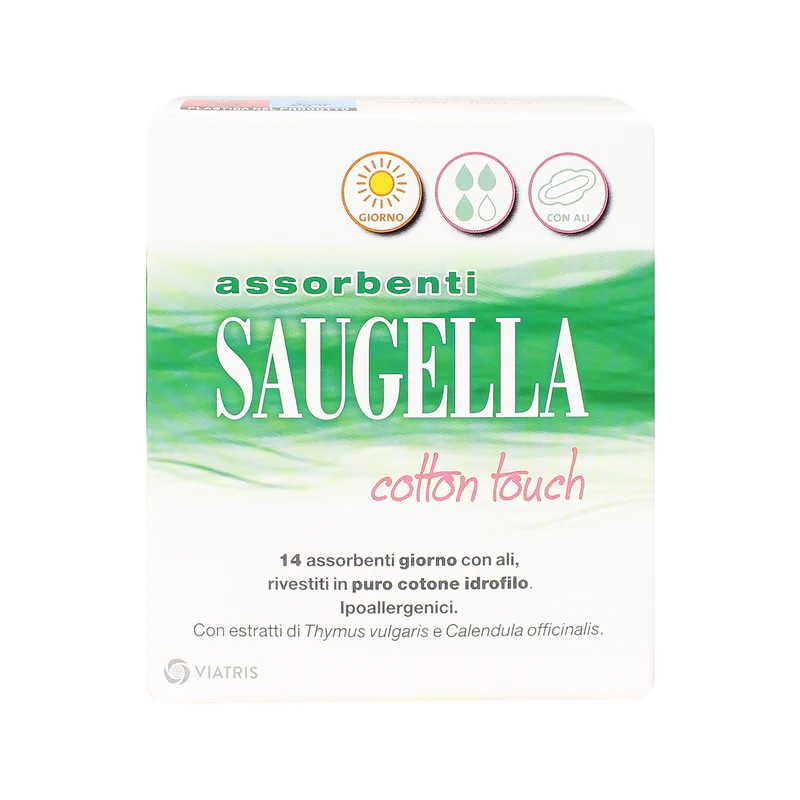 Saugella Assorbenti Ripiegati Giorno Ali pz 14 – Cartone 24 pz