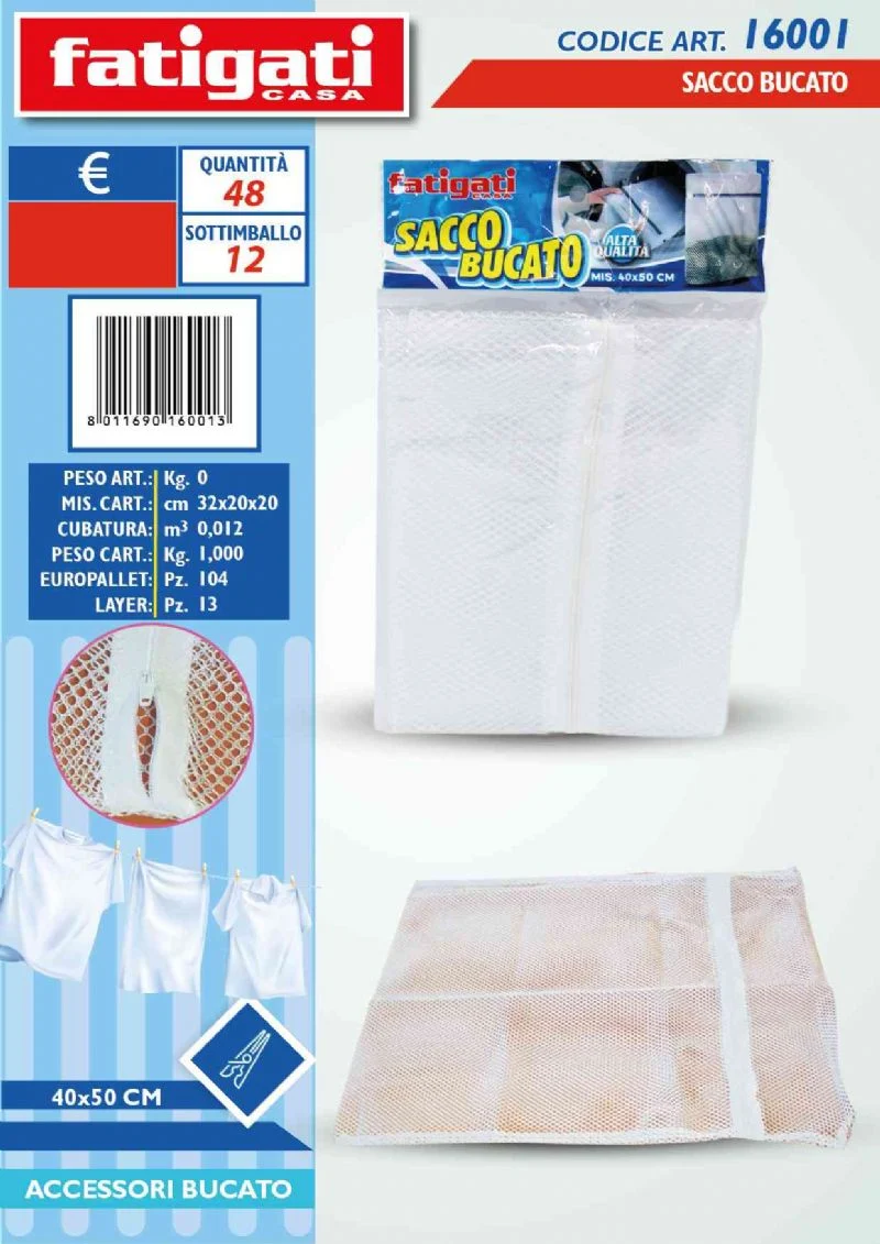 Fatigati Sacco Bucato 40x50cm – Cartone 48 pz