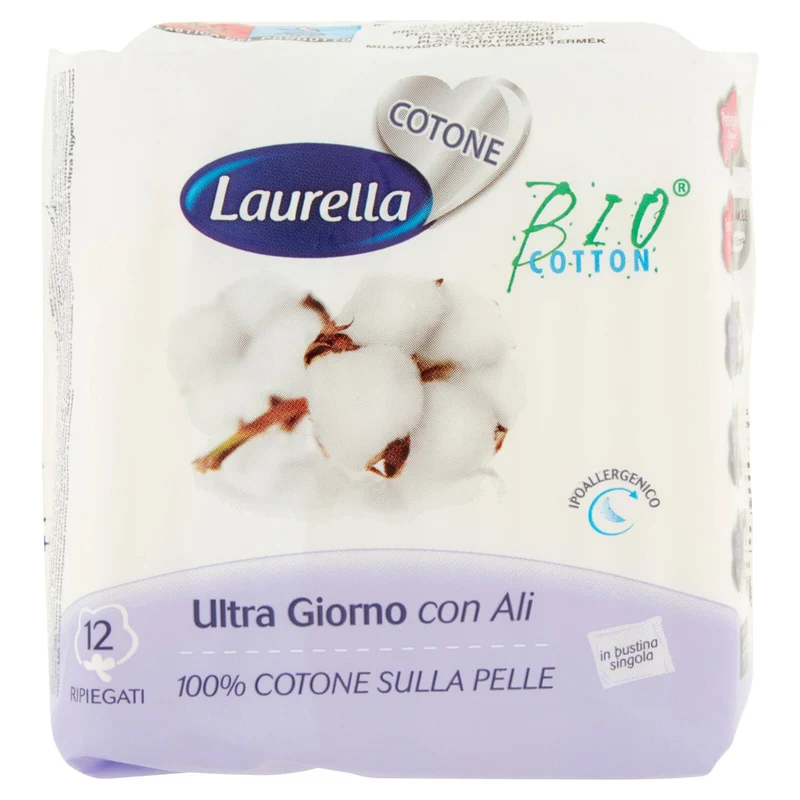 Laurella Cotone Ultra Giorno Ali Rip pz 12 – Cartone 12 pz