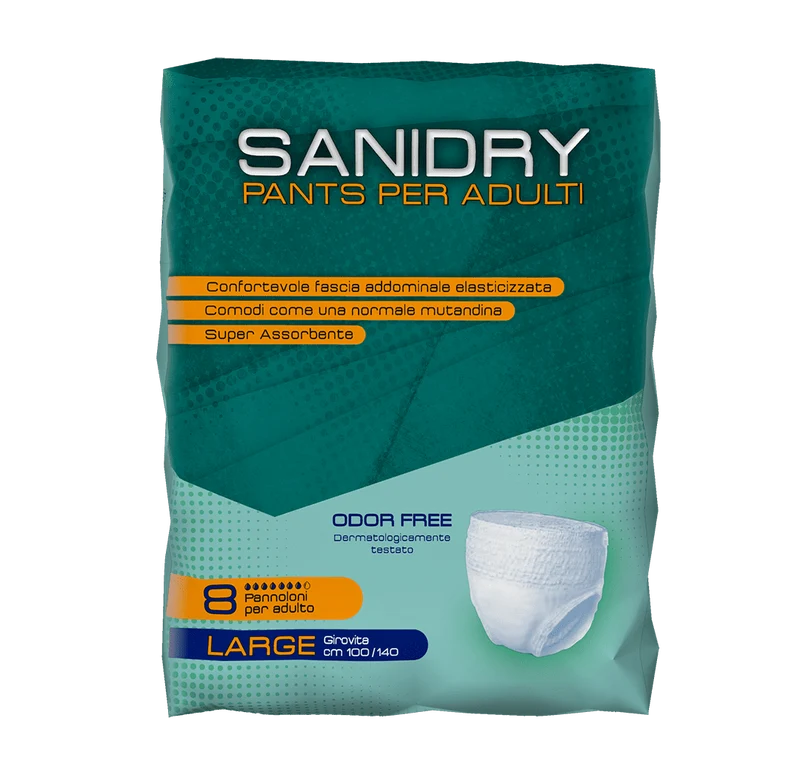 Sanidry Pants Plus pz 8 Large – Cartone 4 pz