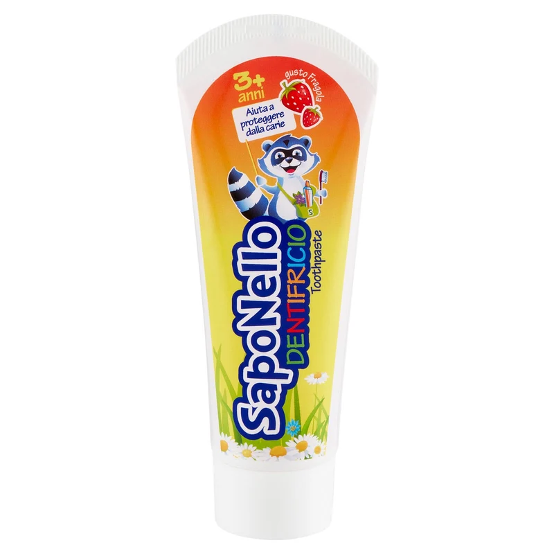 Saponello Dentifricio Kids 3anni+ 75ml Frutti Rossi – Cartone 12 pz