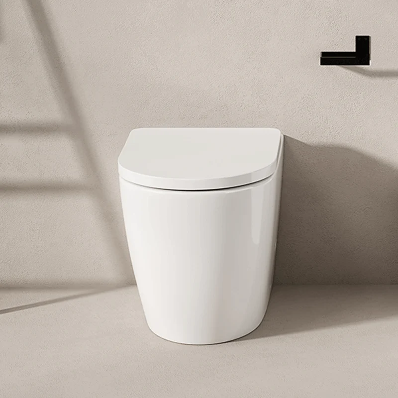Vaso Filomuro Giada 56 Bianco Lucido e Coprivaso Soft Close - Meda