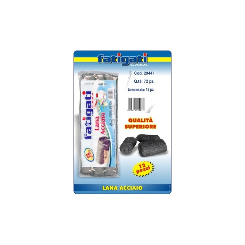 Fatigati Lana Acciaio pz 12 – Cartone 72 pz
