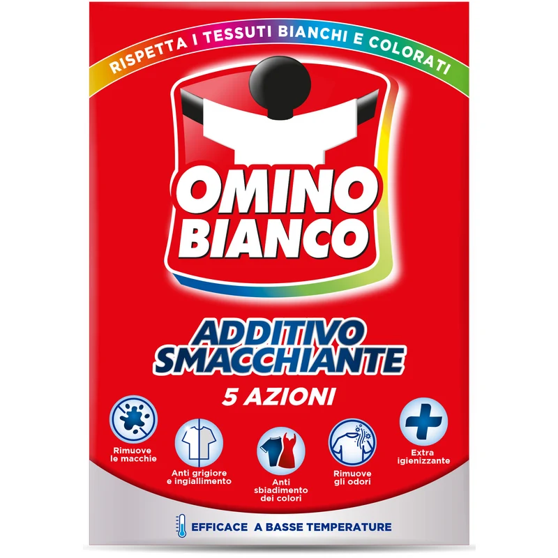 Omino Bianco B Additivo Smacchiante 500gr – Cartone 14 pz