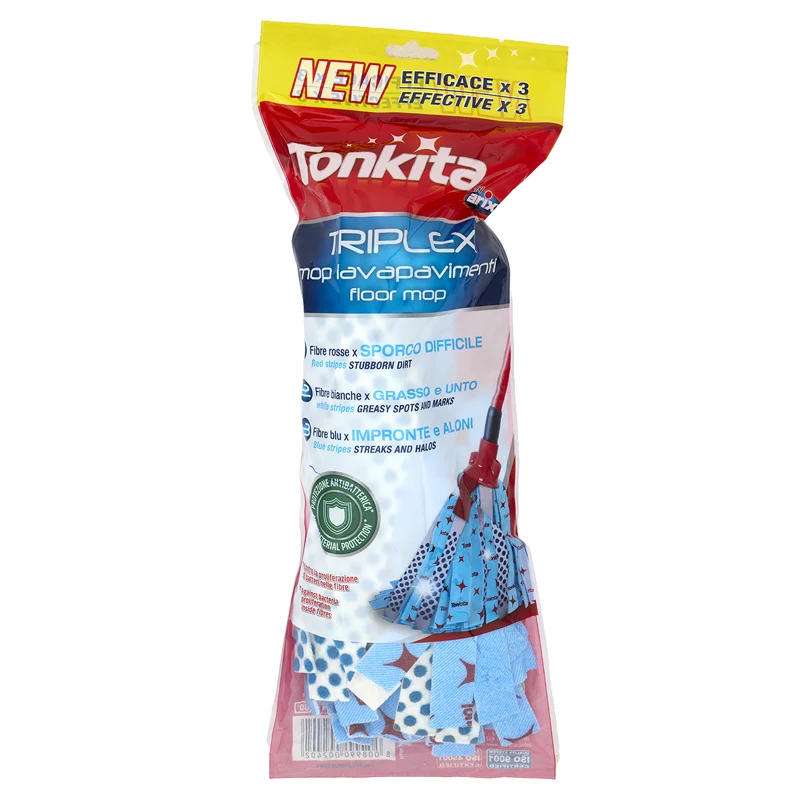 Arix Tonkita Mop Triplex Cotoneµfibra – Cartone 6 pz