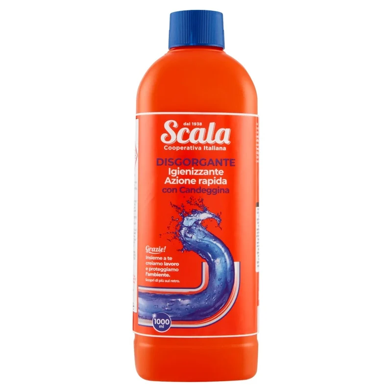 Scala Disgorgante GEL C/candeggina 1 L – Cartone 8 pz