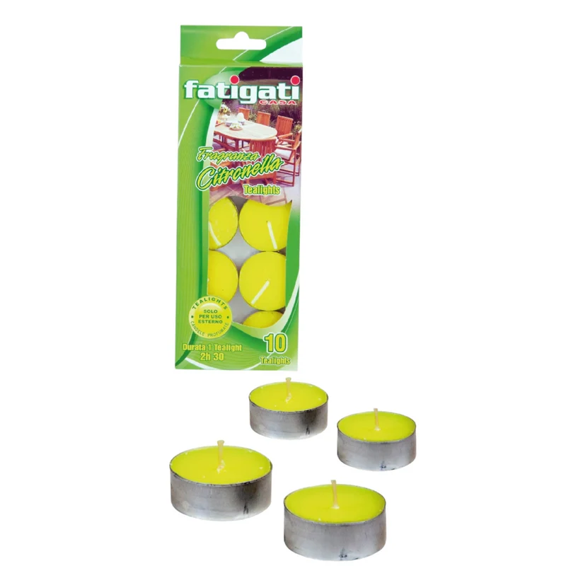 Fatigati Citronella in Alluminio — Candela Antizanzare · Cartone da 48 pezzi