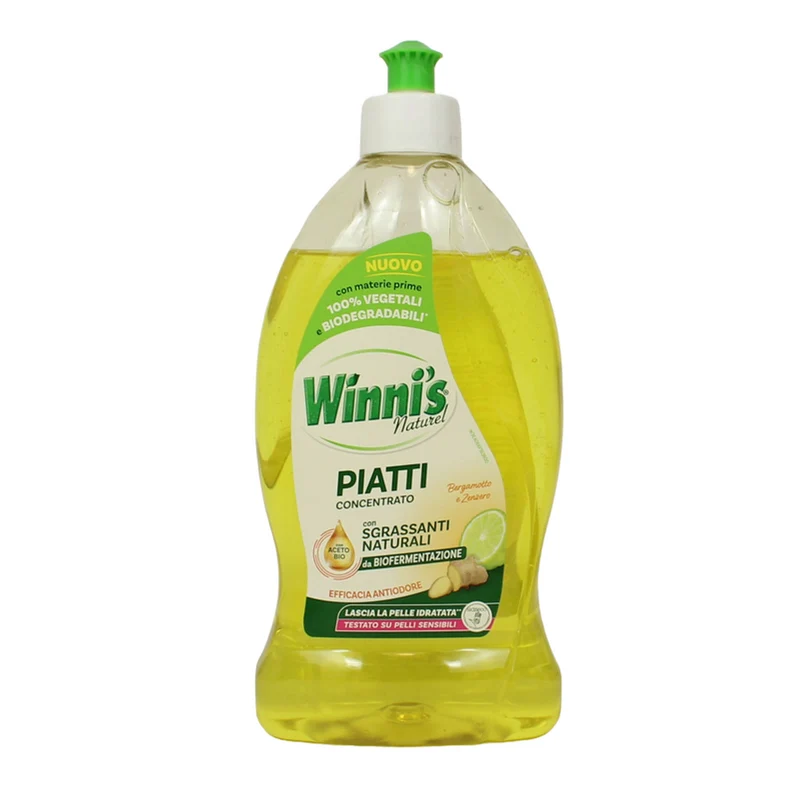 Winni's Piatti 480ml — Detersivo Piatti Ecologico · Cartone da 12 confezioni