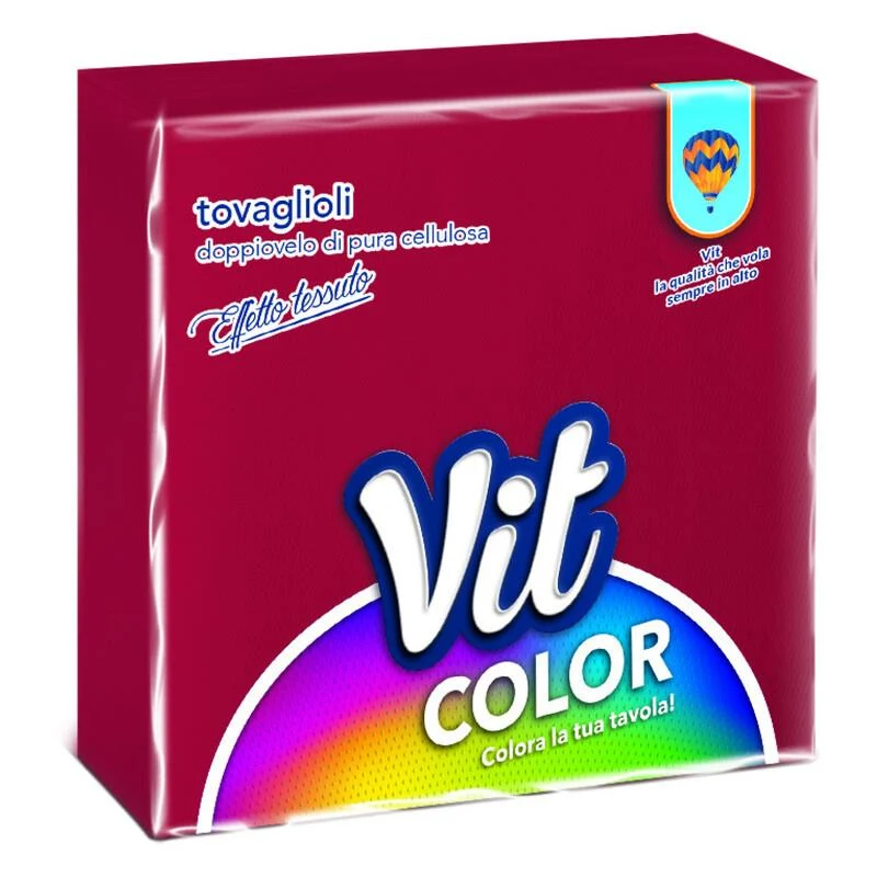 Vit Tovaglioli Doppio-velo Rosso 32x32 pz 30 – Cartone 24 pz