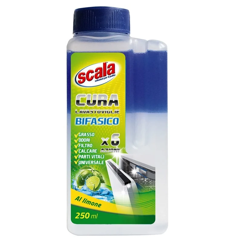 Scala Cura Lavastoviglie Bifasico 250ml – Cartone 12 pz