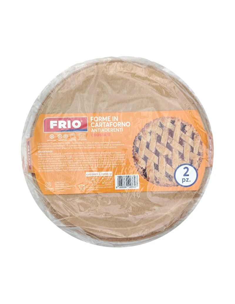 Frio Cartaforno Forme Crostata pz 2 – Cartone 24 pz