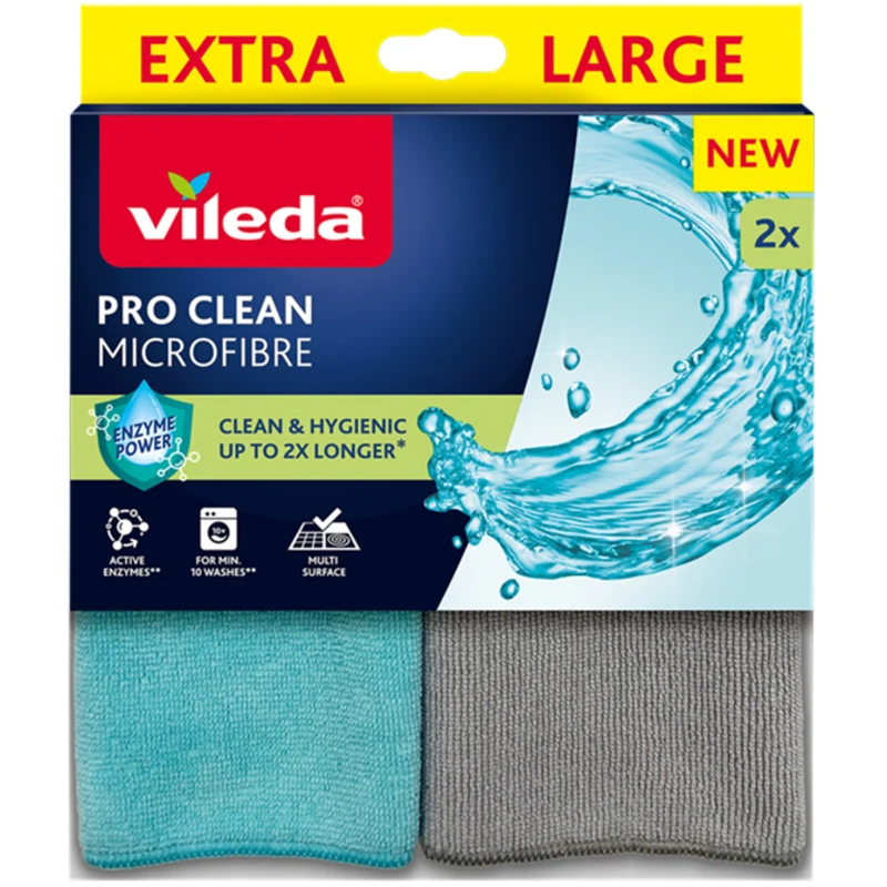 Vileda Panno Microfibra Pro Clean pz 2 – Cartone 11 pz