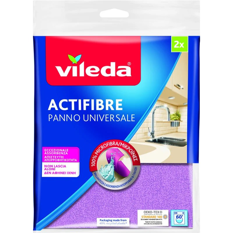 Vileda Panno Actifibre pz 2 – Cartone 24 pz