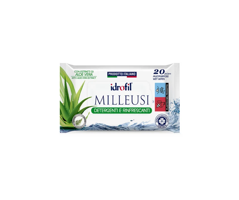 Idrofil Salviette Milleusi pz 20 – Cartone 24 pz