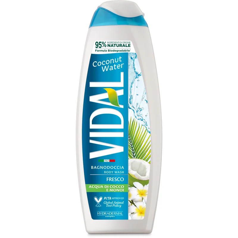 Vidal Bagnoschiuma 500 ml — Igiene Quotidiana · Cartone da 12 confezioni