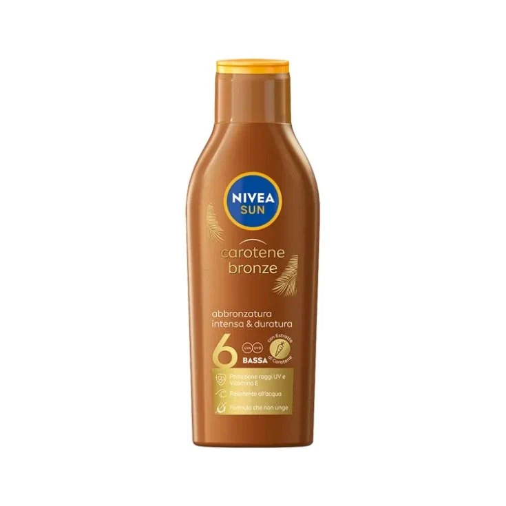 Nivea Sun Latte Carotene FP 6 200ml – Cartone 12 pz