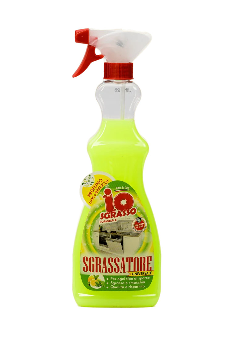 Io Sgrasso Spray 625ml — Sgrassatore Multiuso · Vendita all'ingrosso a cartone
