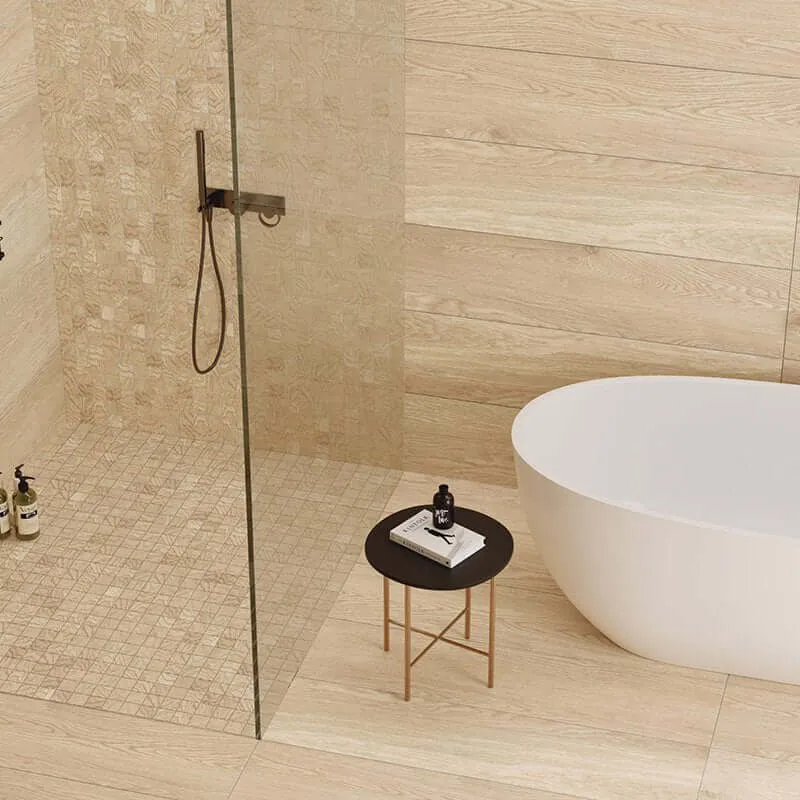 Gres Porcellanato Effetto Legno Rettificato Grip 20x120 Rovere Chiaro - Herberia