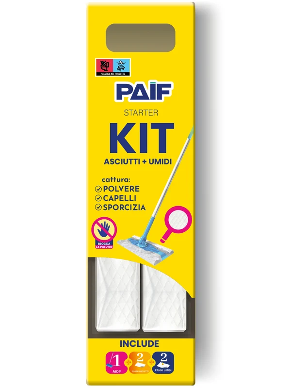 Paif Scopa Kit+4panni – Cartone 6 pz