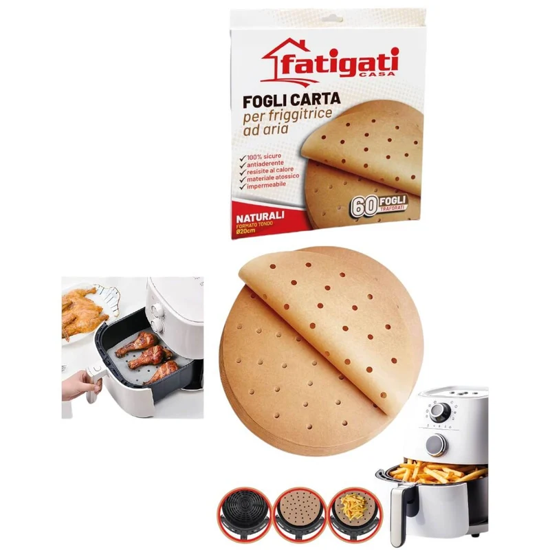 Fatigati Fogli Friggitrice Rotondi pz 50 – Cartone 48 pz