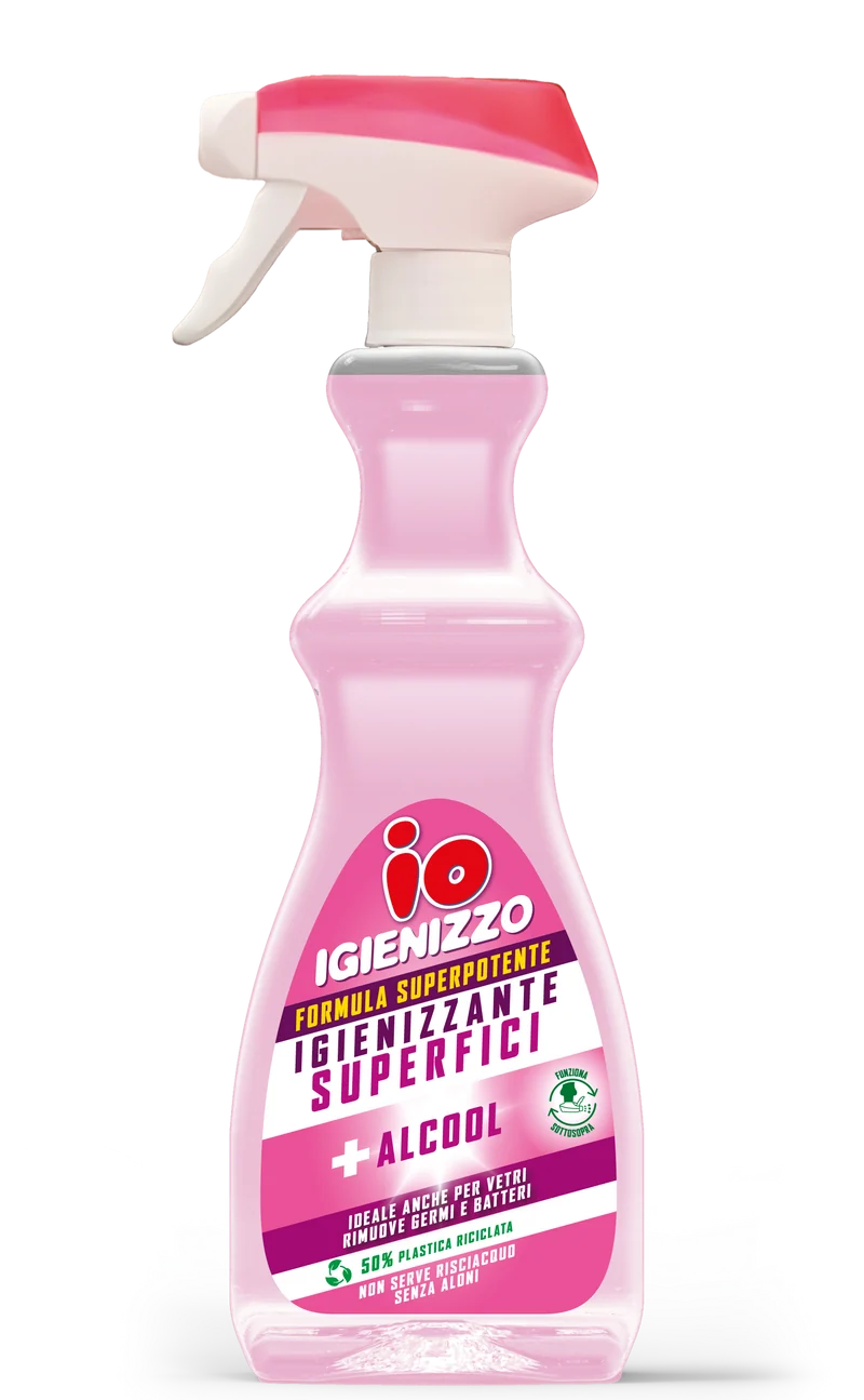 Io Igienizzo Spray 625ml Sgrassante Igienizzante Superfici – Cartone 12 pz