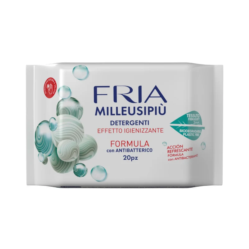 Fria Salviette Milleusi Disinfettante pz 20 (70%alcool) – Cartone 18 pz
