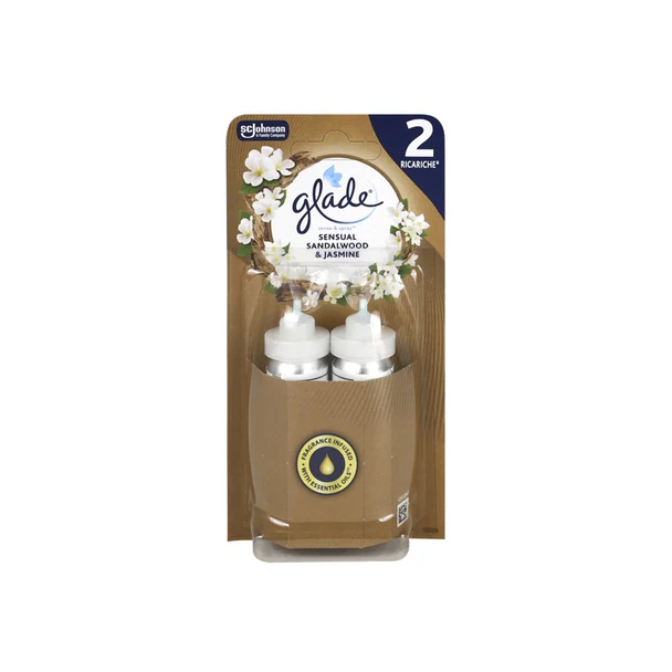 Glade Sense&spray Ricarica pz 2 Sandalwood – Cartone 8 pz