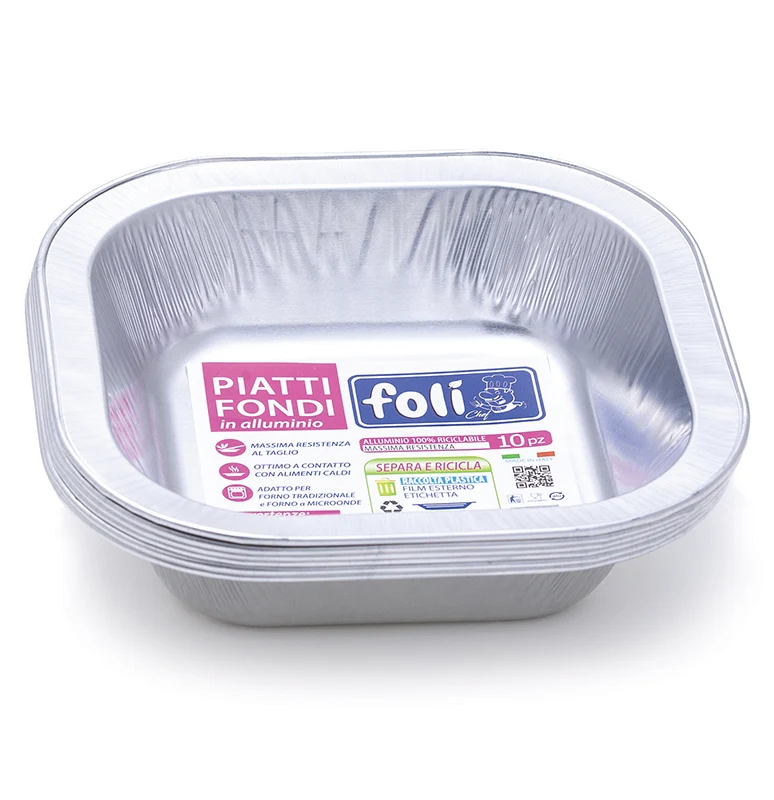 Foli' In Alluminio Fondi 10pz – Cartone 30 pz