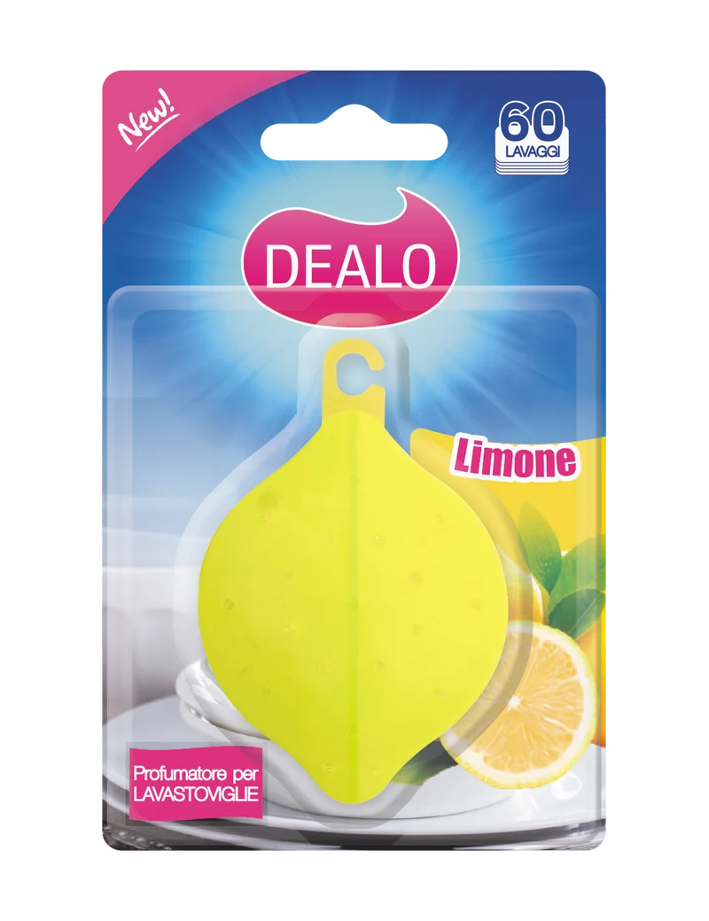 Dealo Deodorante Lavastoviglie 60 lavaggi Limone – Cartone 24 pz