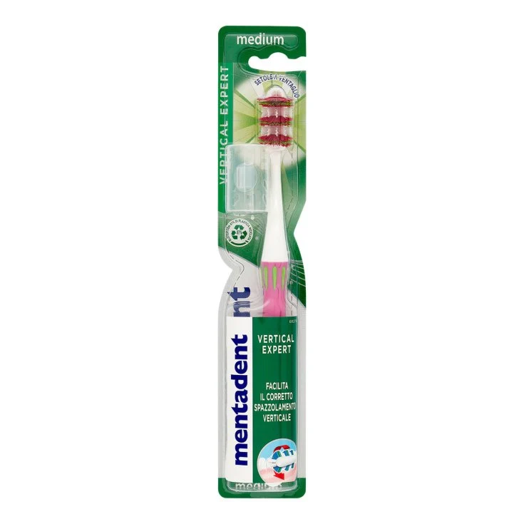 Mentadent Spazzolino Vertical Expert Protecti – Cartone 12 pz
